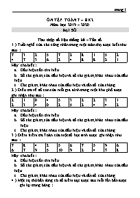 Bài tập ôn tập Toán 7 - Học kỳ II - Năm học 2019-2020